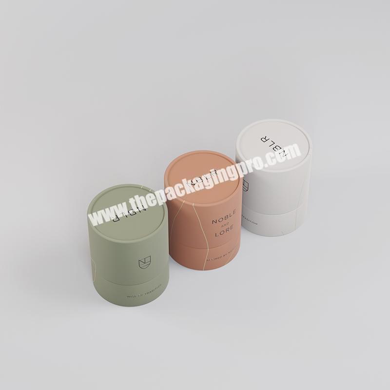 Wholesale Paper Tube Box Candle Luxury Candle Packaging Round Boxes Cylinder Paper Tube Box for Candle Jars