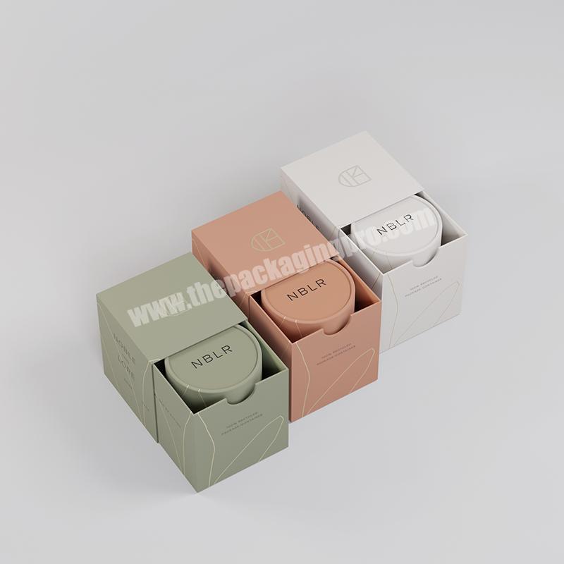 High Quality Paper Box for Candle Suppliers Folding Packaging Candle Jars Paper Box Rectangle Cardboard Candle Boxes
