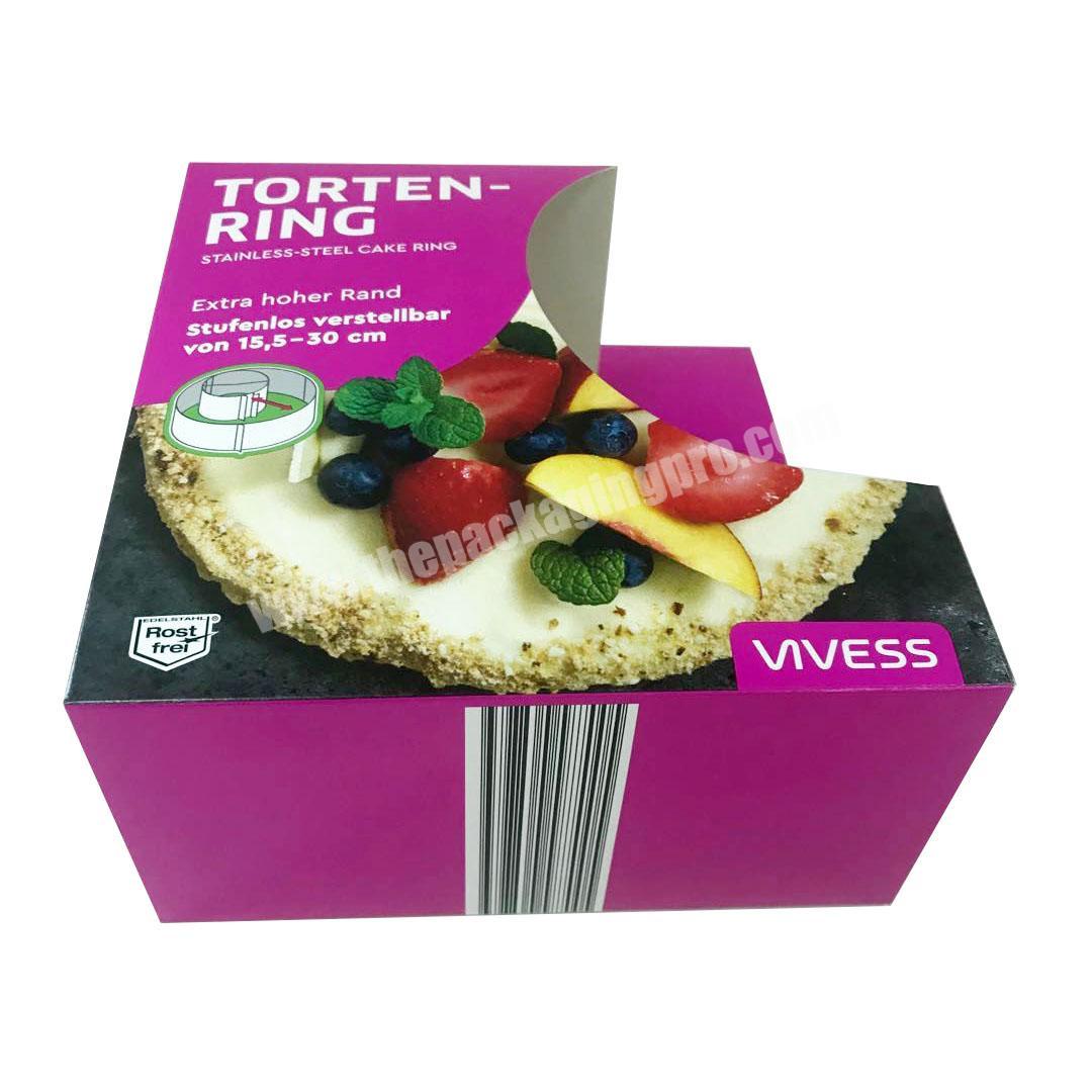 High Quality Printed Cardboard Paper Gift Box sweet Cake Box