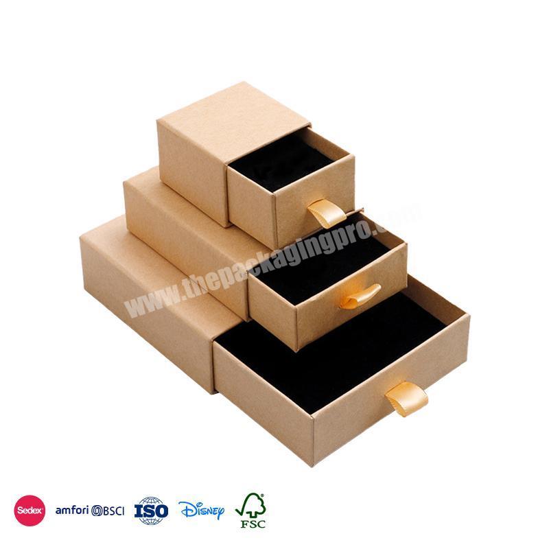 High Quality Product Elegant design drawer with delicate small pull clasp jewelry display packaging gift box