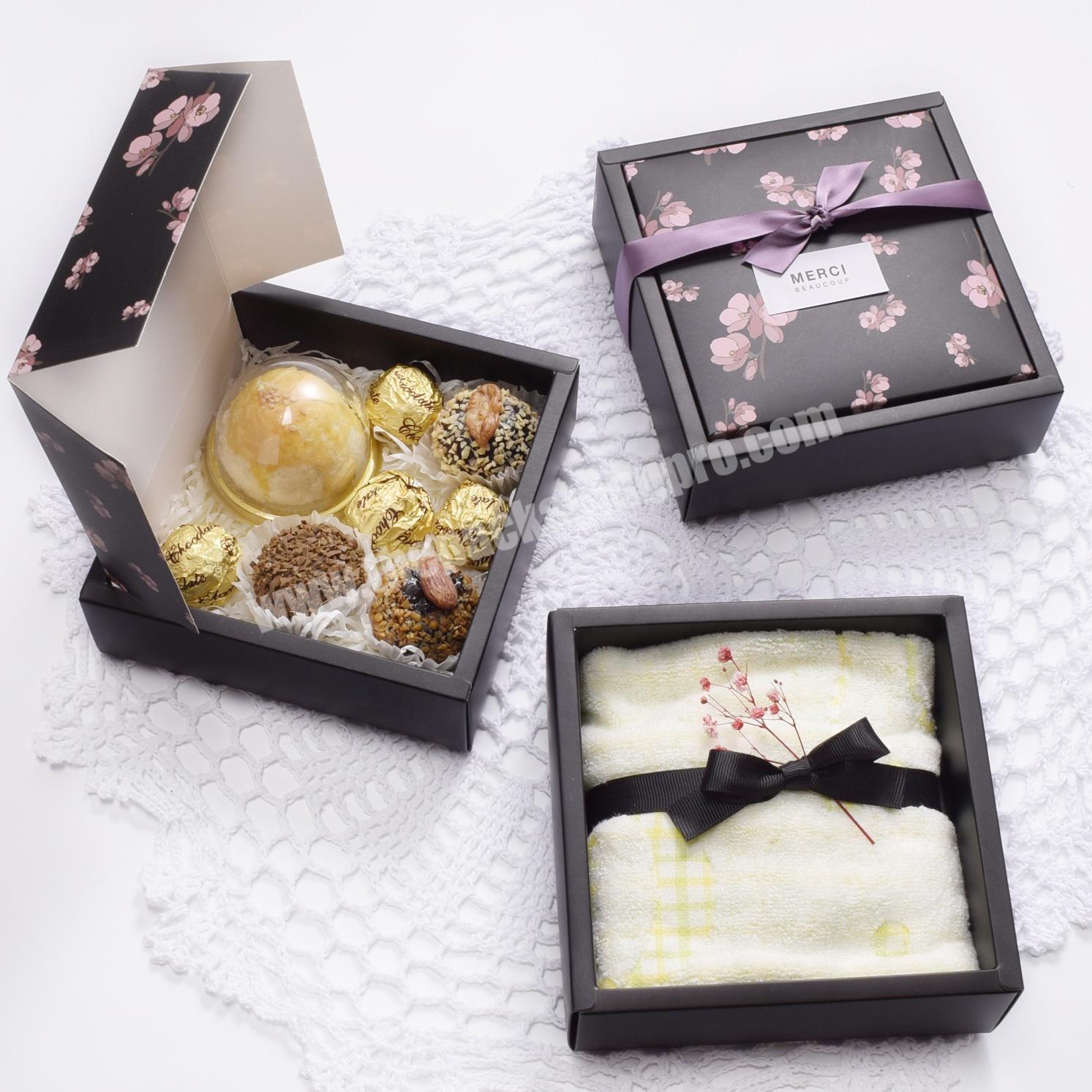 High grade printed baby clothing packaging gift box towel small packaging paper gift box