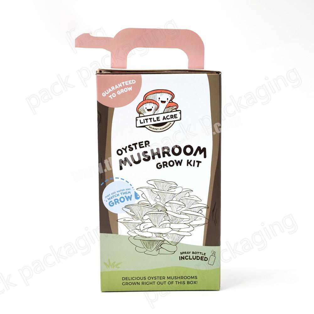 High quality Corrugated Paper Cardboard Packaging Box for Oyster Mushroom Growing Kit paper Boxes packaging