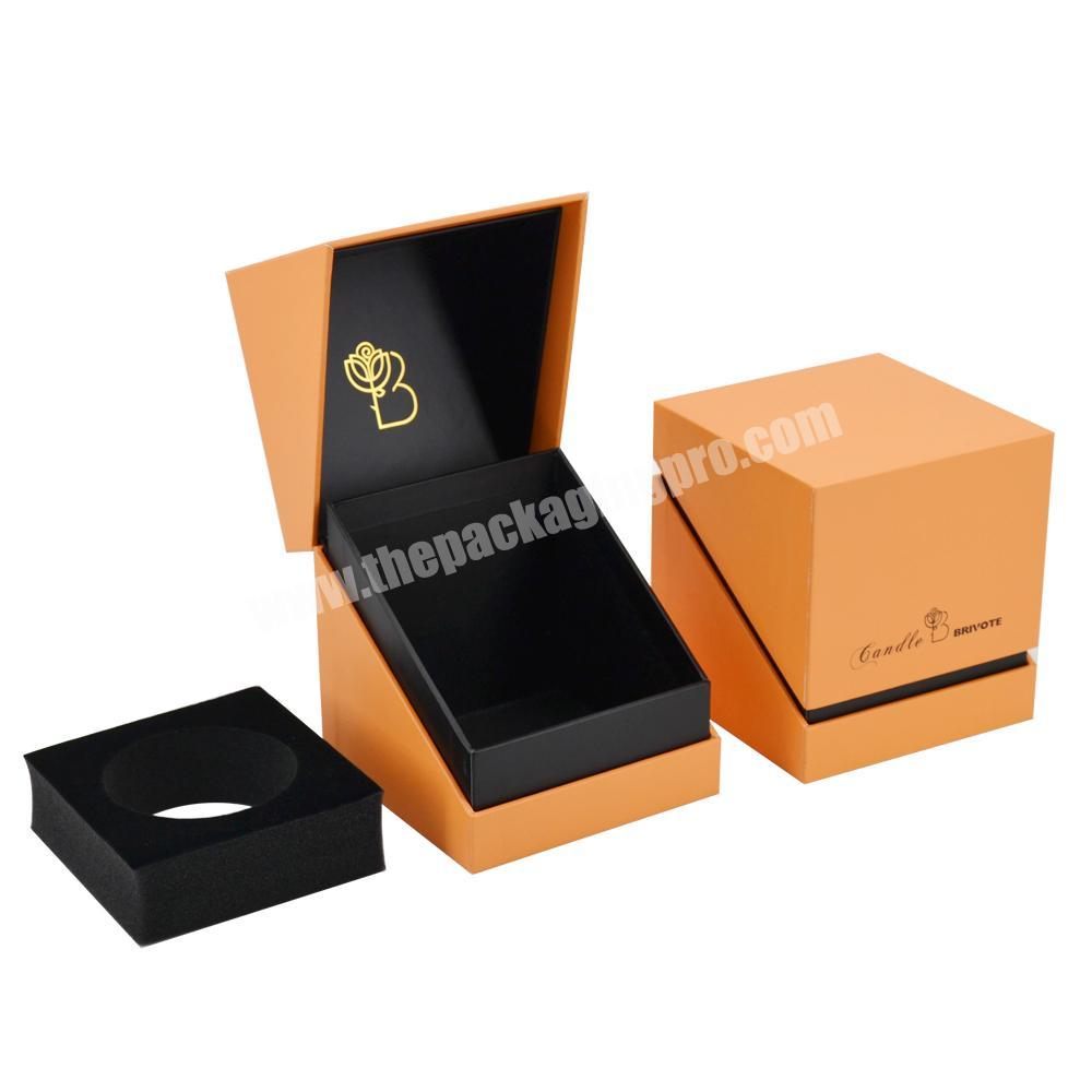 High-quality custom Logo Printed Luxury Rigid Cardboard candle boxes gift packaging