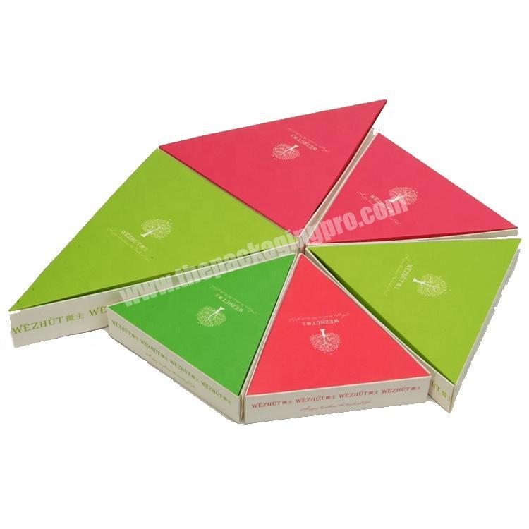 High quality custom cute cardboard triangle box packaging
