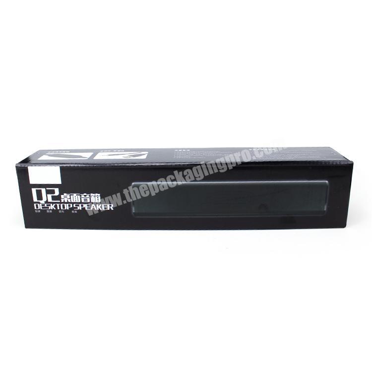 High quality custom design black  audio packaging corrugated shipping box
