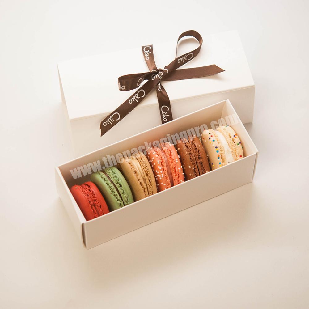 High quality eco recycle macaron box wholesale cookie packaging for macarons package box custom macaron boxes
