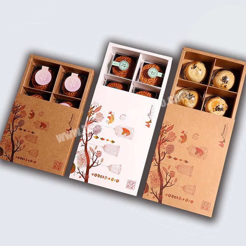 High quality recycled brown kraft paper chocolate packaging drawer gift box