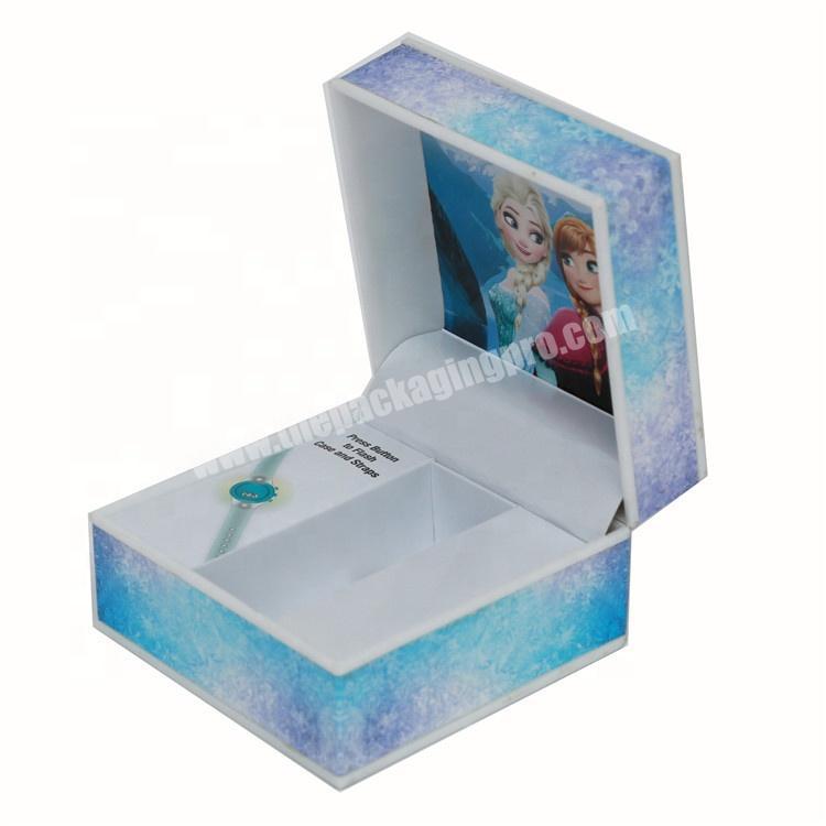 High quality square custom made gift packing jewelry paper box watch box