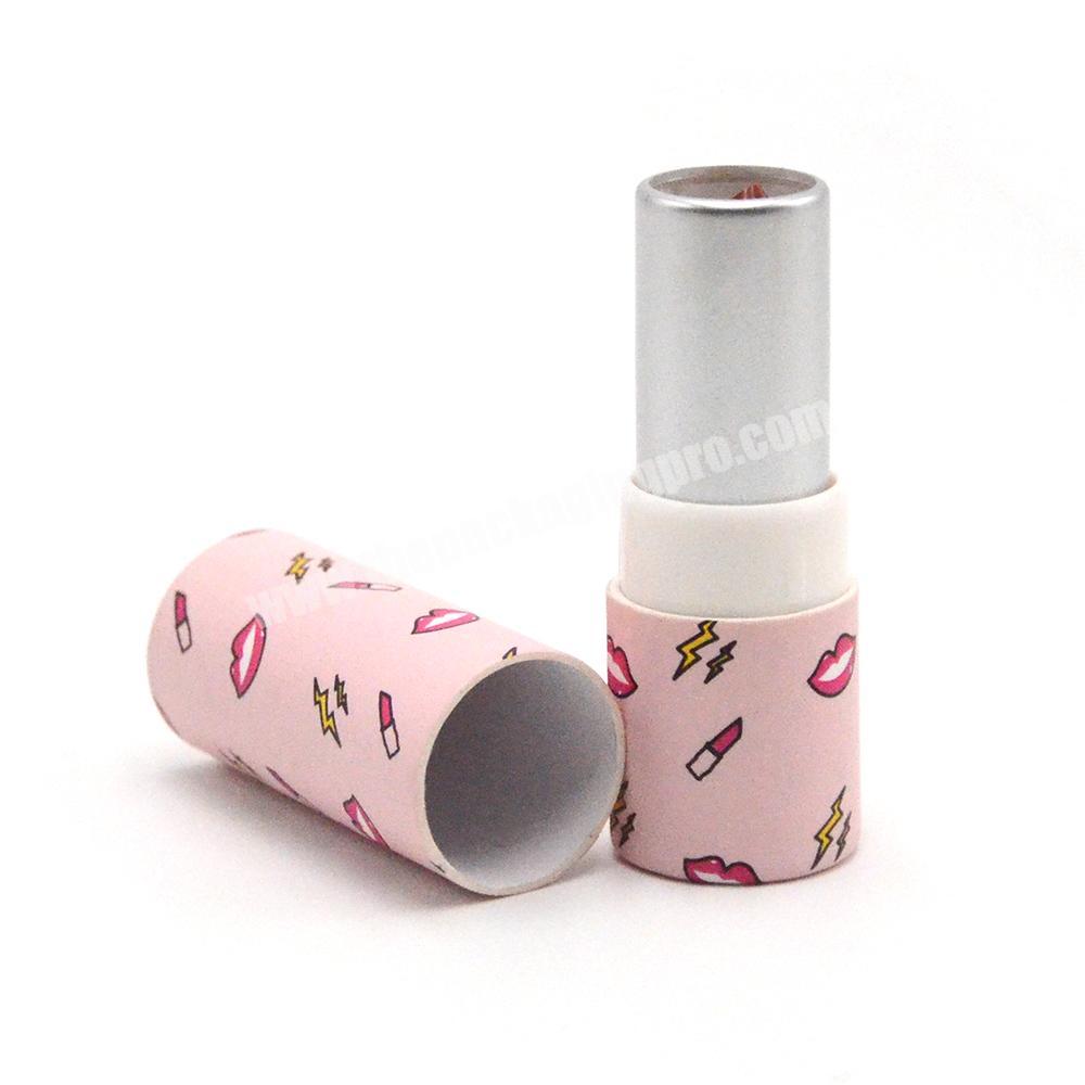 custom Hot Sale Custom Design Cardboard Tube  Packaging twist up paper tubes for lip sticklip balm 