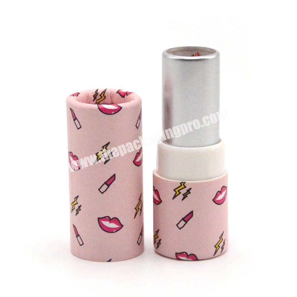 Hot Sale Custom Design Cardboard Tube  Packaging twist up paper tubes for lip sticklip balm wholesaler