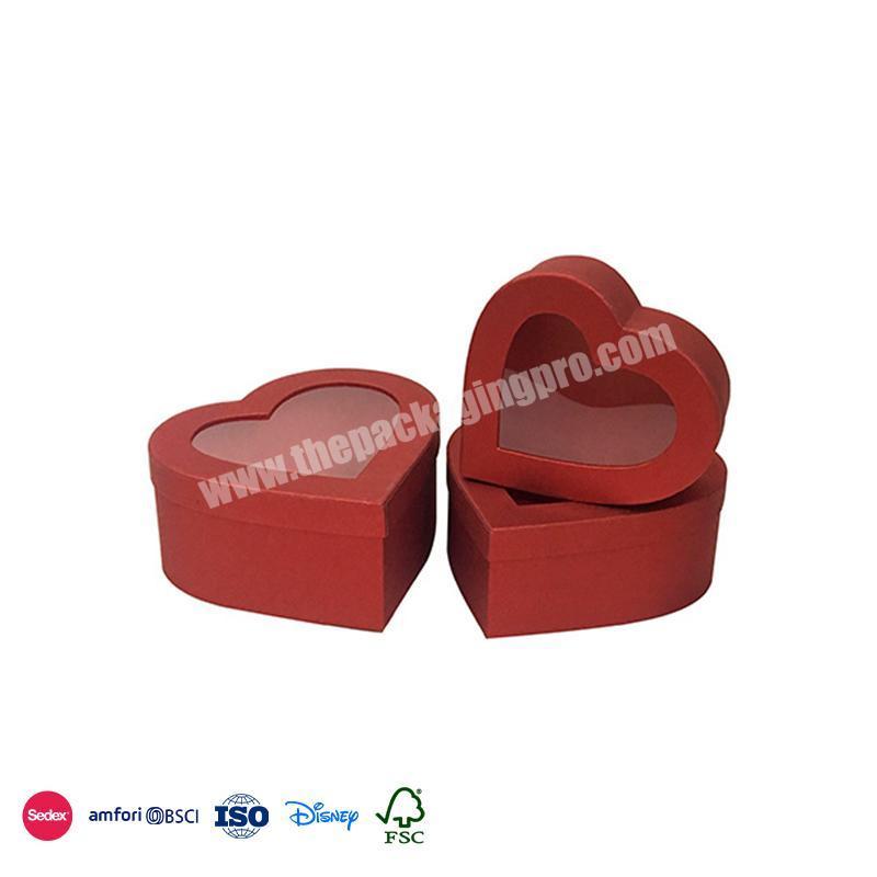 Hot Sale High Quality Custom With transparent display cover heart-shaped eternal flower gift jewelry boxes