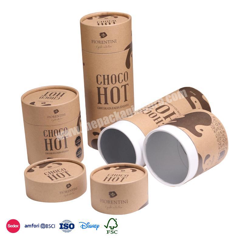 Hot Sale High Quality Cylindrical minimalist design packaging can be customized size custom chocolate boxes