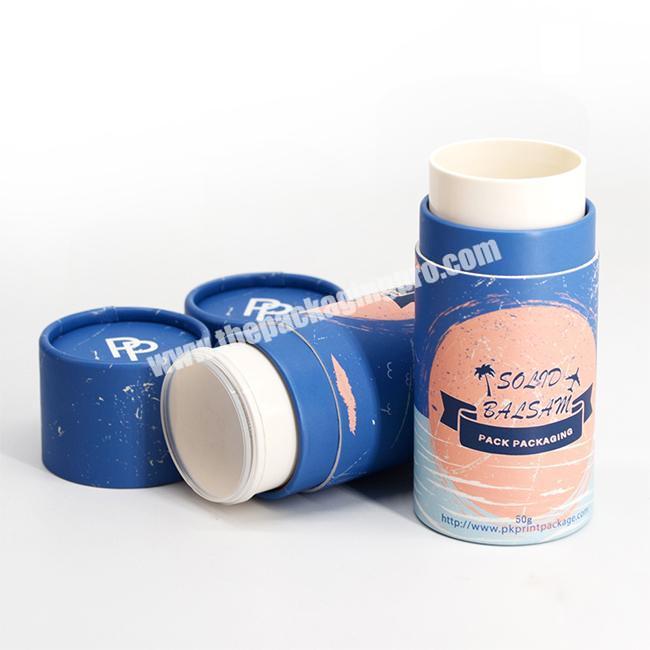 50ml round shape deodorant stick container biodegradable cosmetic containers deodorantlipsticklip balm container