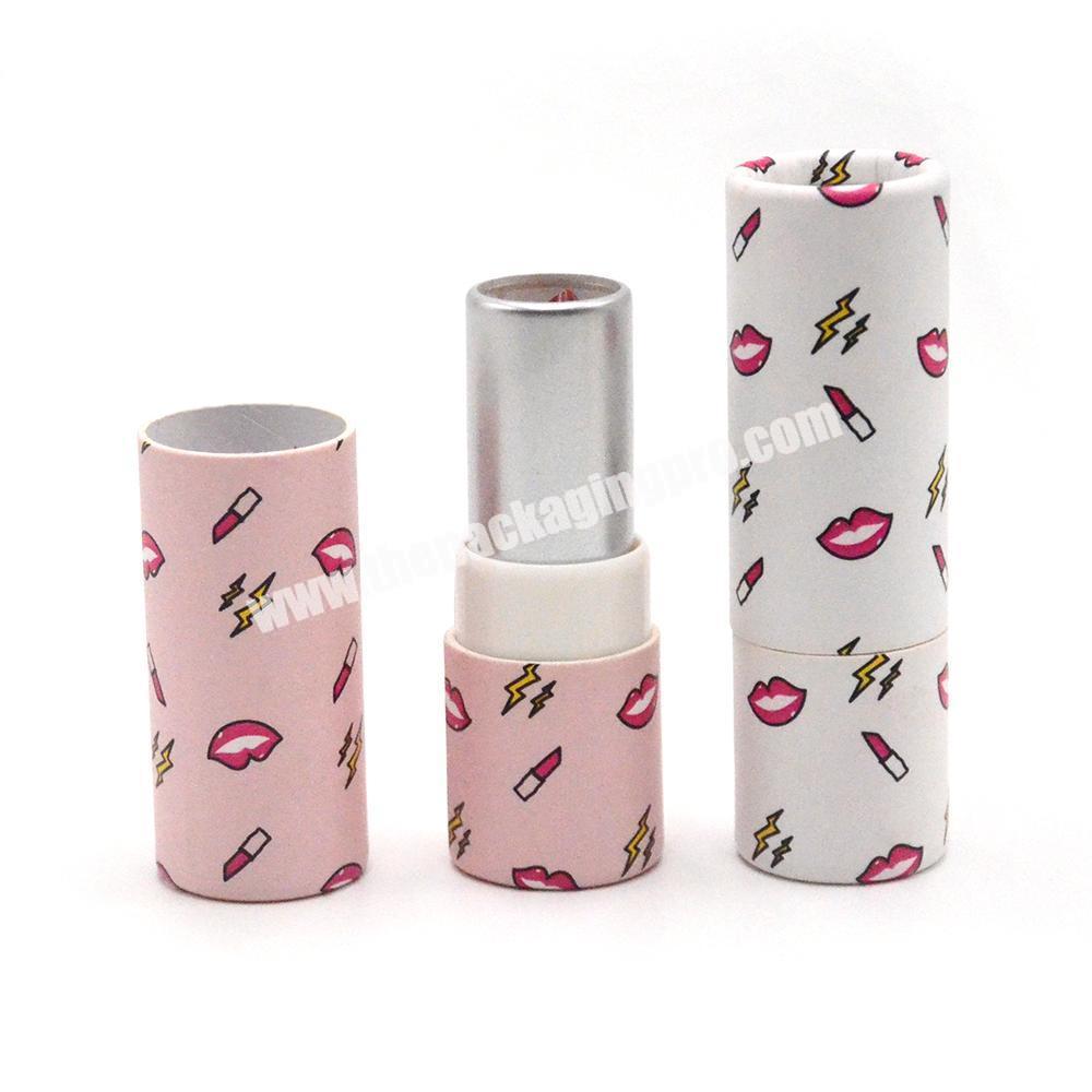 personalize Hot Sale Custom Design Cardboard Tube  Packaging twist up paper tubes for lip sticklip balm