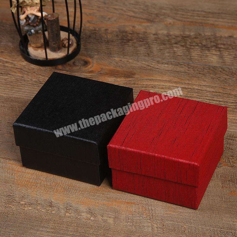 Hot Selling Custom Logo Watch Case Wholesale Single Cardboard Display Square Gift Package Watch Box With Soft Insert