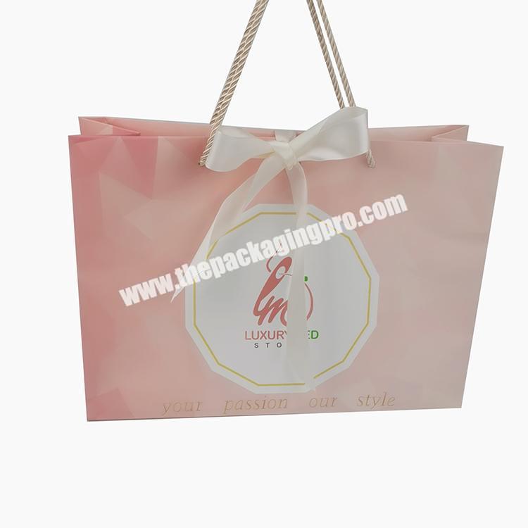 Hot Selling Luxury Cosmetics Packaging Paper Bags Custom With Your Logo