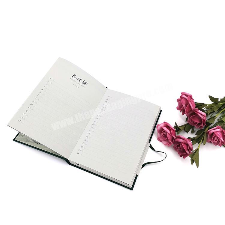 Hot Selling Luxury Note Book Low Price Writing Note Book Bronzing Paper Note Book