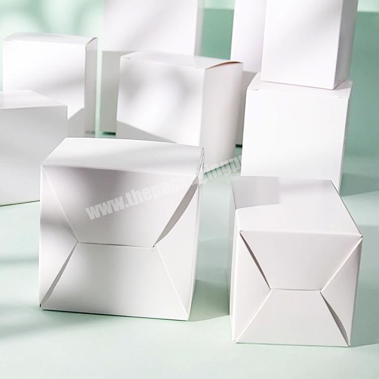 Hot Selling Personalized Recycle Candle Glass Jars Packaging Gift Paper Boxes White Empty Candle Container Box With Logo