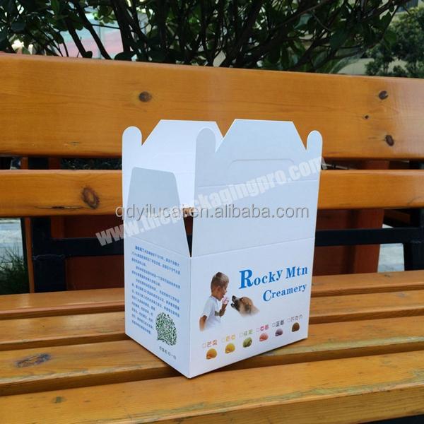 Ice cream paper card packaging box