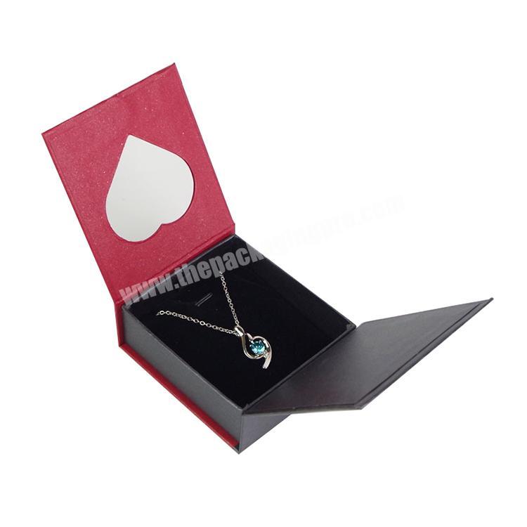 Jewelry Packaging Box boxes For Jewelry Custom Paper Heart Shape Print For Bracelet Pendant