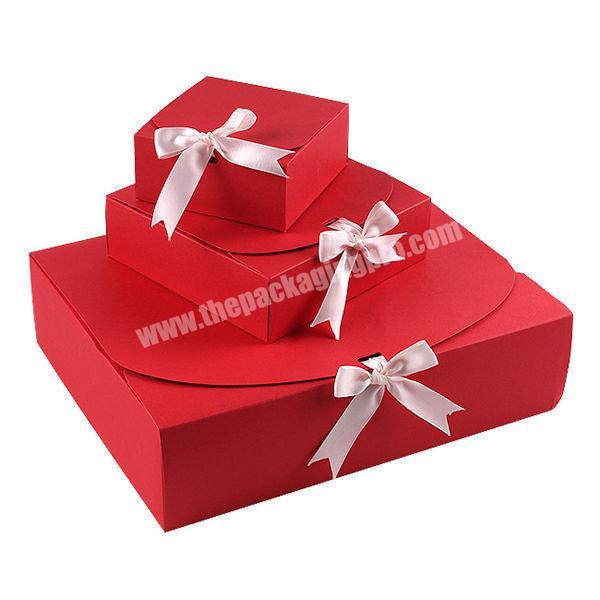 Kraft Brown Foldable Paper Packaging Gift Hamper Boxes Jialan Packaging Bespoke Natural with Ribbon Tie Drawer Box as Custom