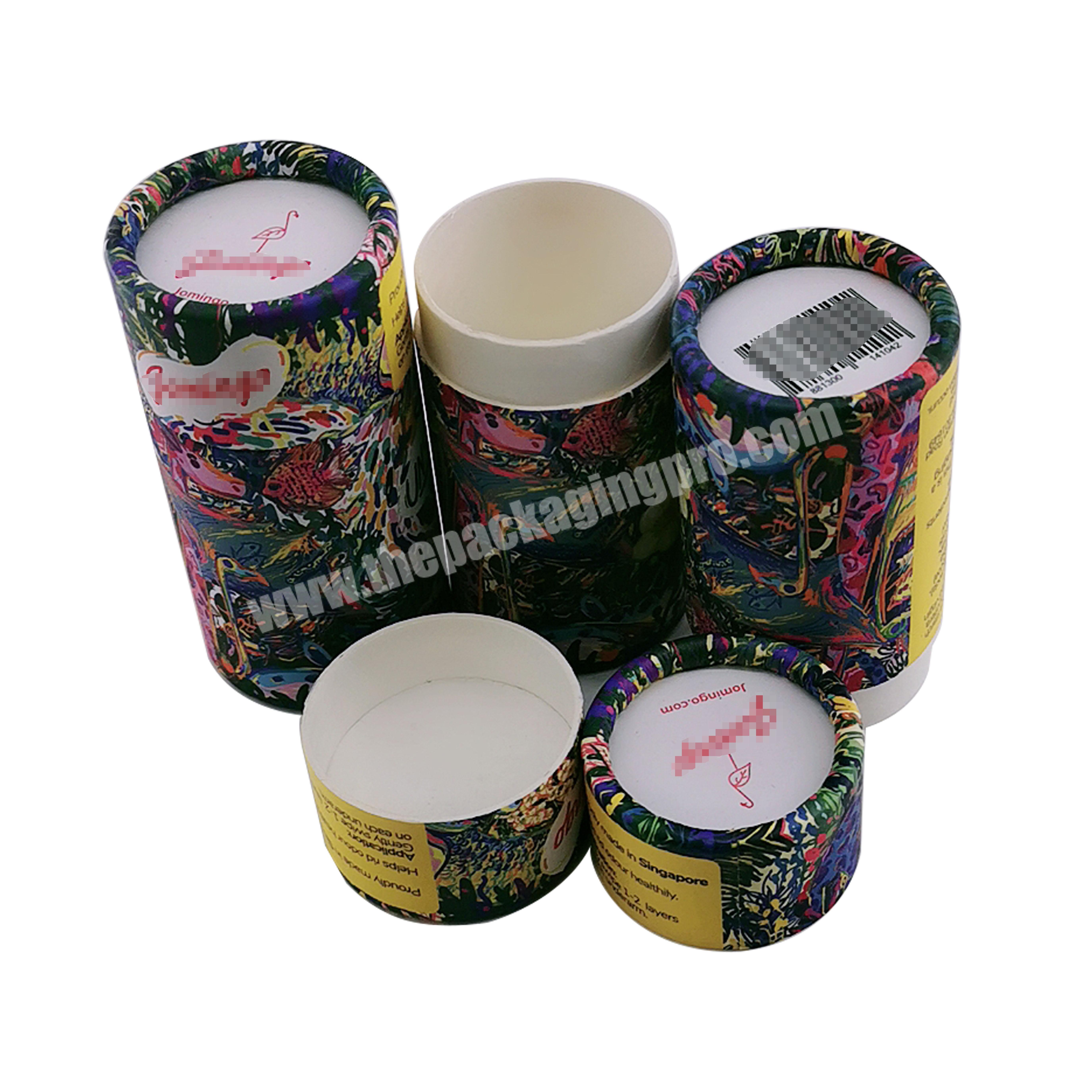 Kraft paper lip balm tube cosmetic packaging paper tube