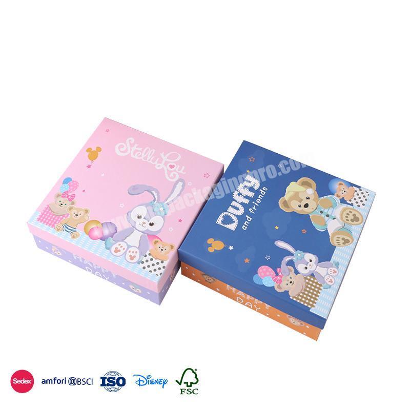 Latest Fashion Durable Outdoor  cartoon animal design high-end atmosphere baby start birthday boxes