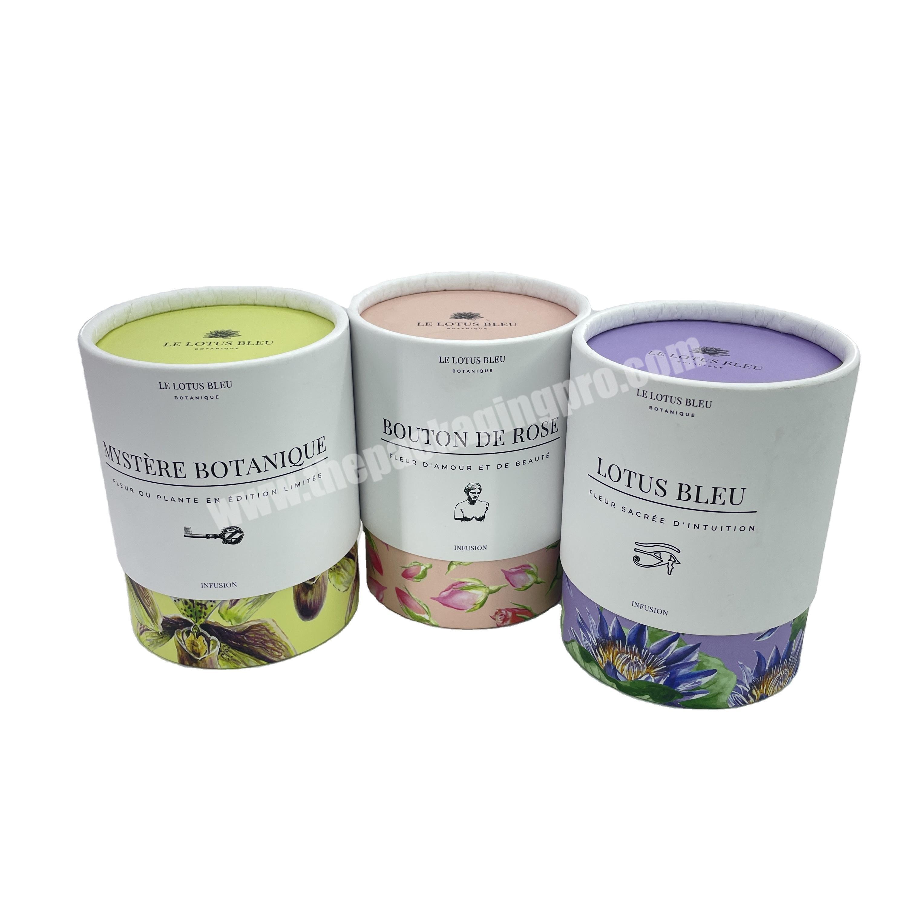 Latest New Design Paper Tube Food Cardboard Round Box For Candle