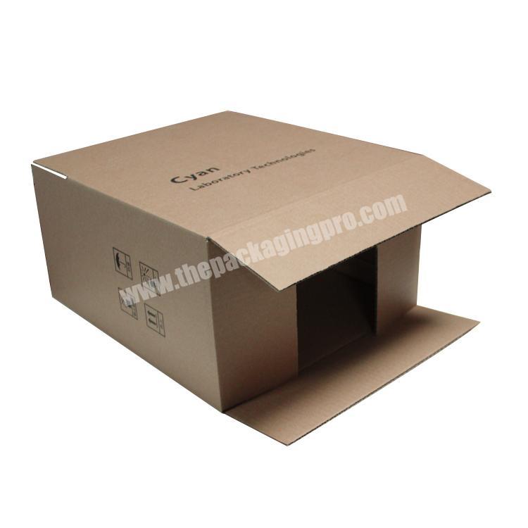 Logistics Packaging Flat Kraft Paper Packaging Shipping Corrugated Carton Box