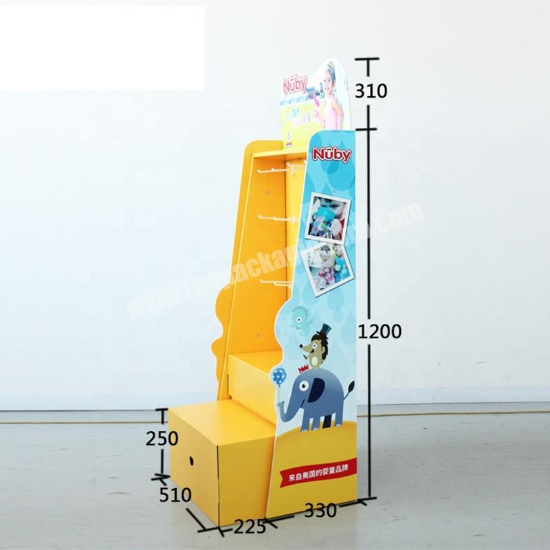 Lovely cardboard pop display with hooks manufacturer