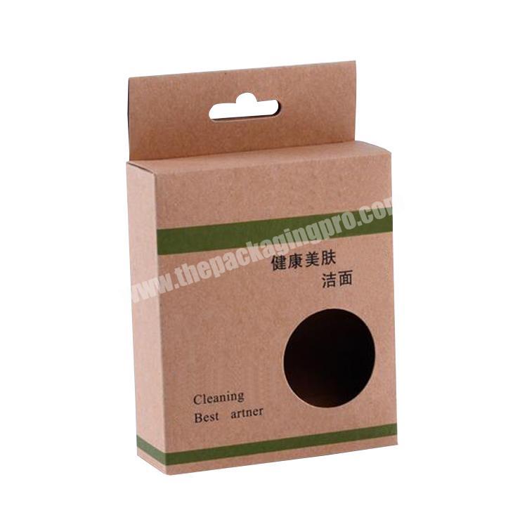 Low MOQ Natural Kraft Packaging Handmade Paper Facial Soap Cardboard Box Custom
