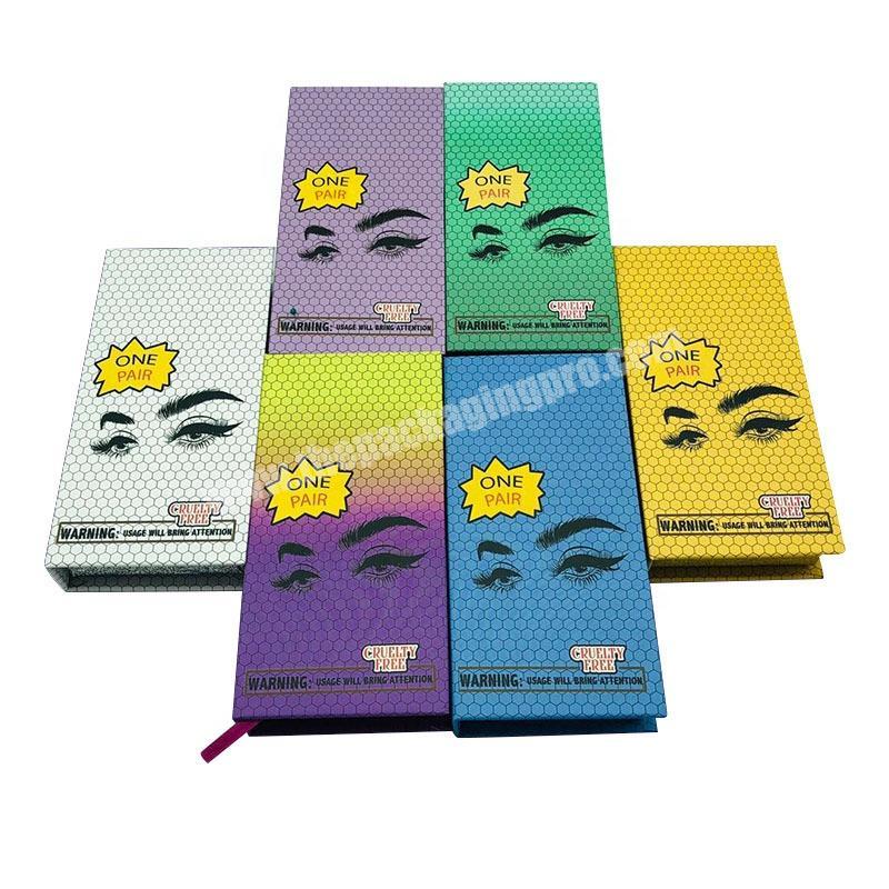Luxury 3D Strip Faux Eyelash Box Supplier Eyelash Custom Packaging Paper Box