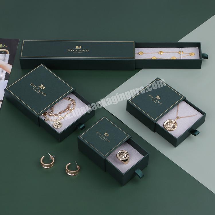 Luxury Bijoux Packaging Box Sliding Drawer Jewelry Paper Box