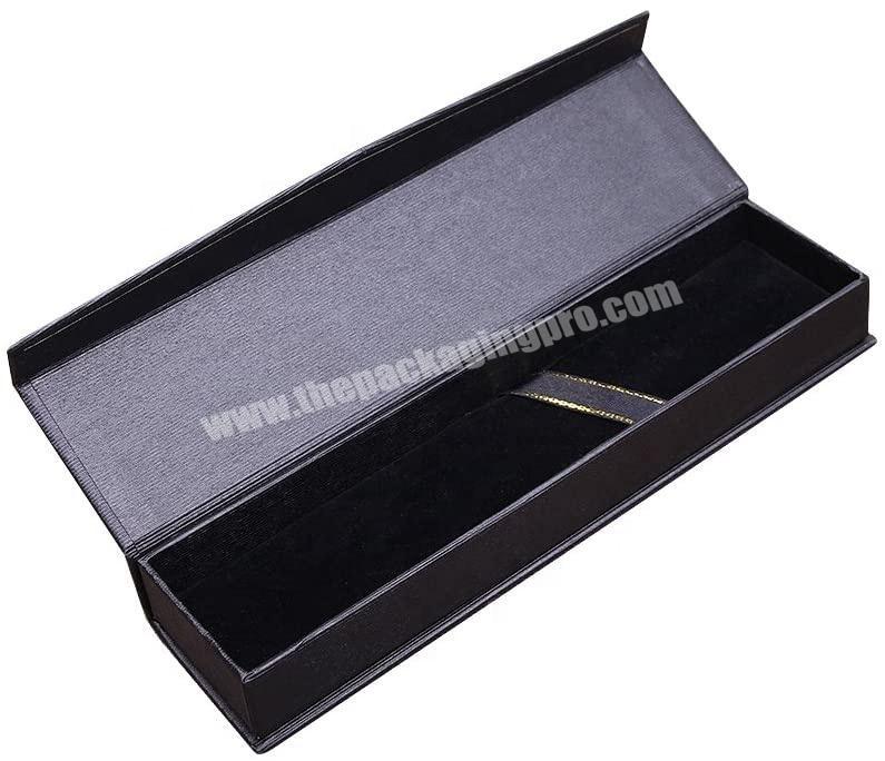 Luxury Black Jewelry Ballpoint Pen Gift Box with Cushion Pencil Collection  Business Birthday