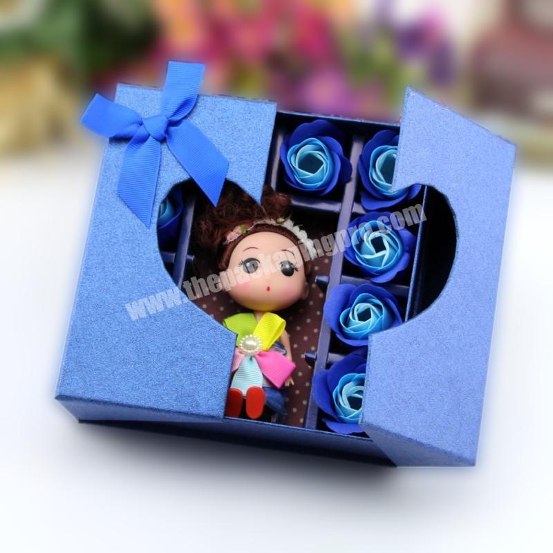 Luxury Carton Paper Flower Box Rectangle Cardboard Flower Box Rose Packaging