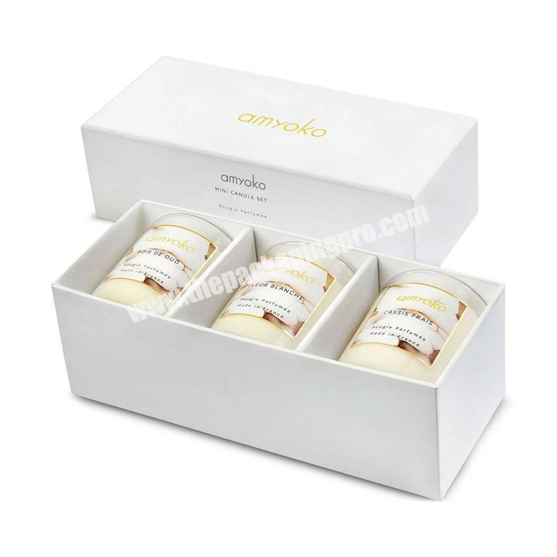 Luxury Custom Cardboard Paper Gift Sets Candle Jar Packaging Boxes