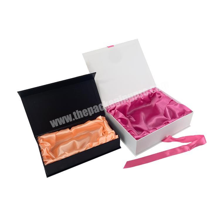 Luxury Custom Eco Friendly Magnetic Foldable  Stain Wig Packaging Paper Cardboard Gift Box