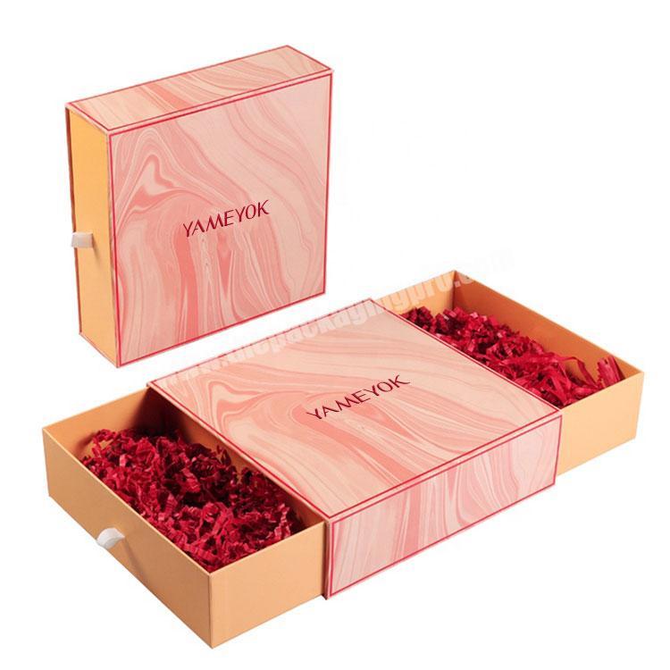 High Quality Custom Luxury Drawer Slid Out Large Wedding Favour Gift Boxes Packaging