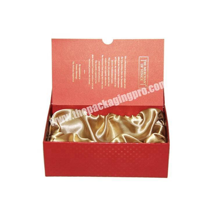 Luxury Custom Packaging Cardboard Gift Box with Silk lining Perfume Boutique Packaging Box