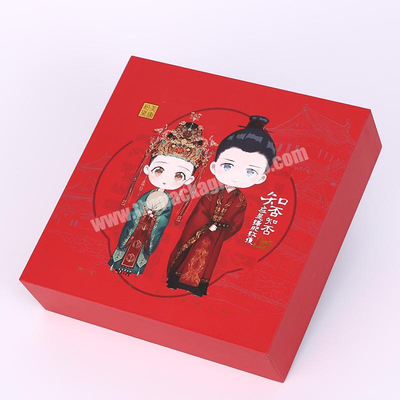 Luxury Custom Printed Rectangle Paper Cardboard  Gift Apparel Hard Packaging Lid And Base Rigid Box