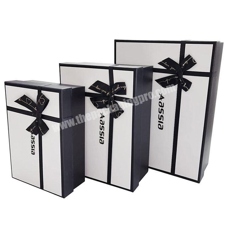 Luxury Custom Square White Paper Rigid Cardboard Gift Box Packaging With Lid