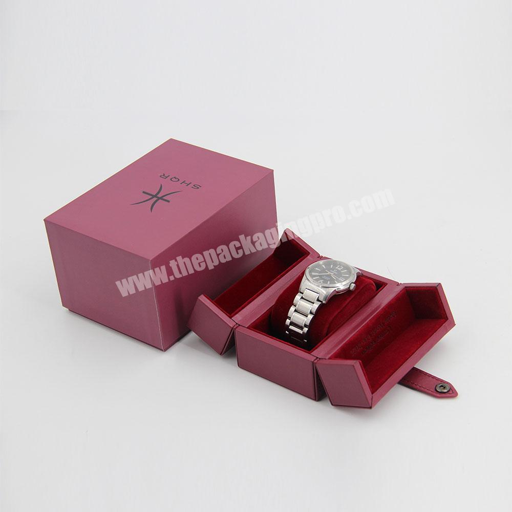 Luxury Custom Valentine Day Ladies Watch Jewelry Gift Box Set Fashion leather Velvet Lined Gift Box Girls Interchangeable Watch