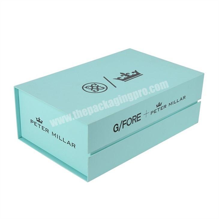 Luxury Customized Magnet Closing Garment Fashion Cardboard Shoe Packaging Boxes