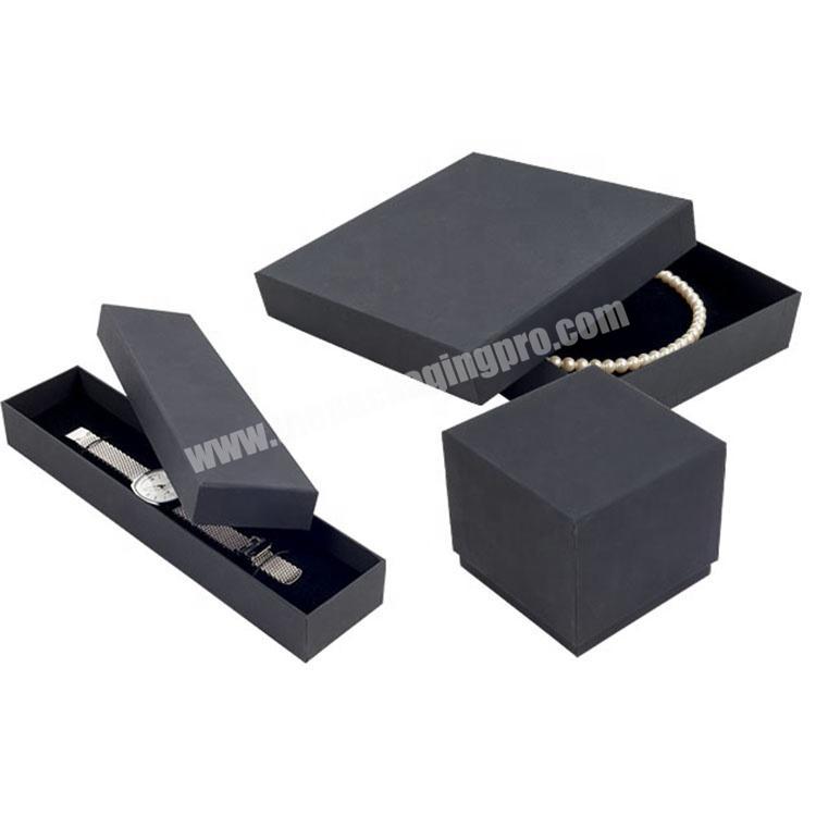 Luxury Packaging Watch Box Custom Logo Black Cardboard Paper Watch Storage Box New Design Custom Square Man Watch Boxes