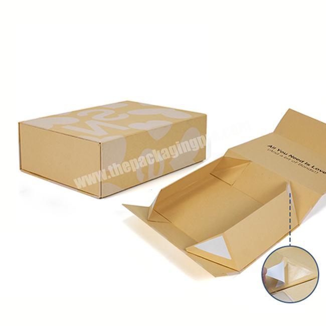 Luxury Product Magnet Flip Lid Cardboard Paper Custom Logo Ribbon Flap Storage Packaging Folding Magnetic Closure Gift Box
