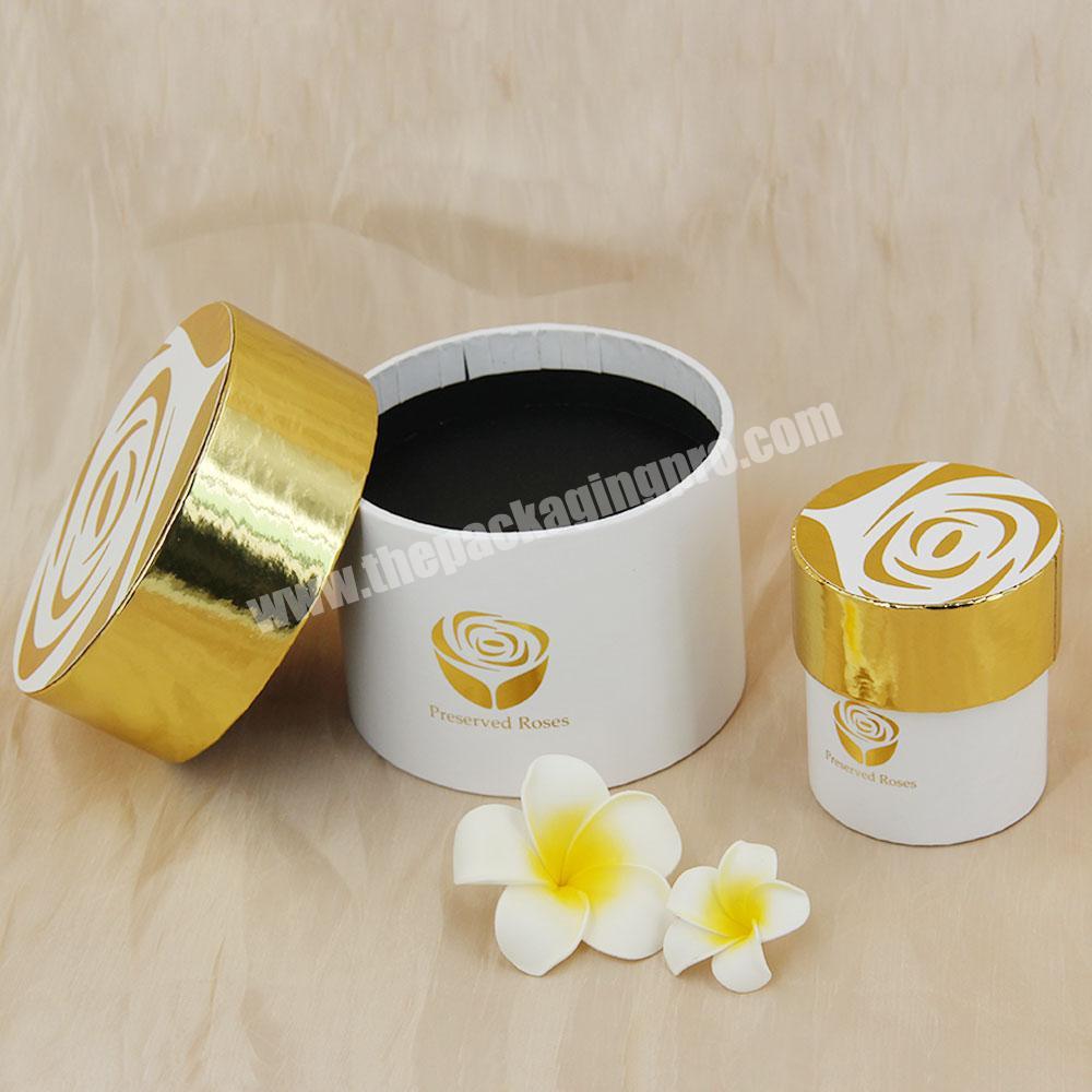 Luxury custom eco-friendly paper tube packaging box kraft paper tube packaging candle tube box packaging round flower gift box