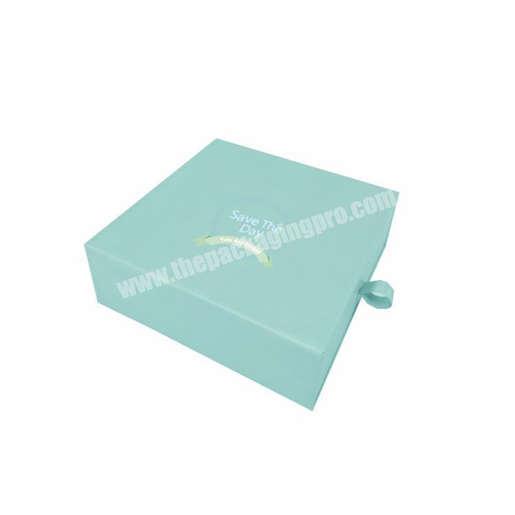 Luxury custom logo sliding out green gift drawer box necklace packaging box Jewelry packaging Boxes