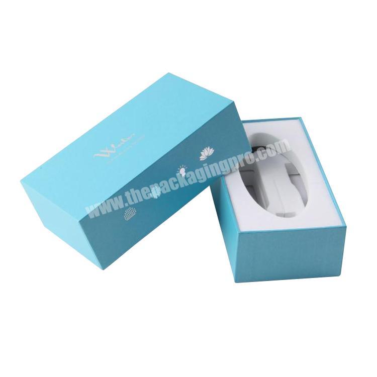 Luxury custom square white cardboard gift box with lids and high gloss white cardboard boxes packaging