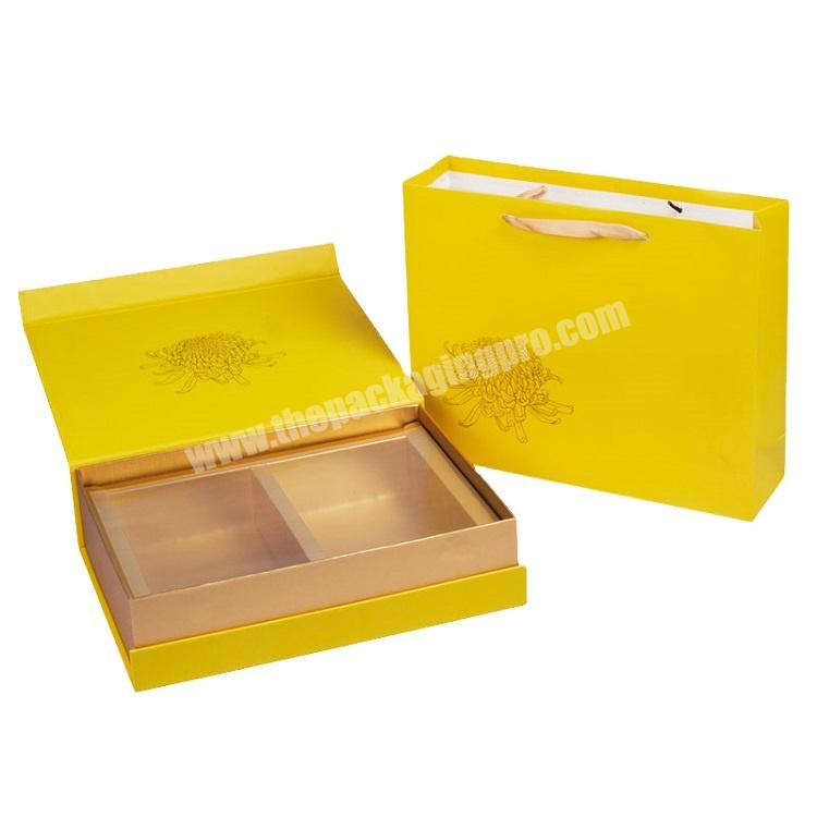 Luxury custom sturdy cardboard elegant style good quality tea storage set gift box wholesale tea box packaging