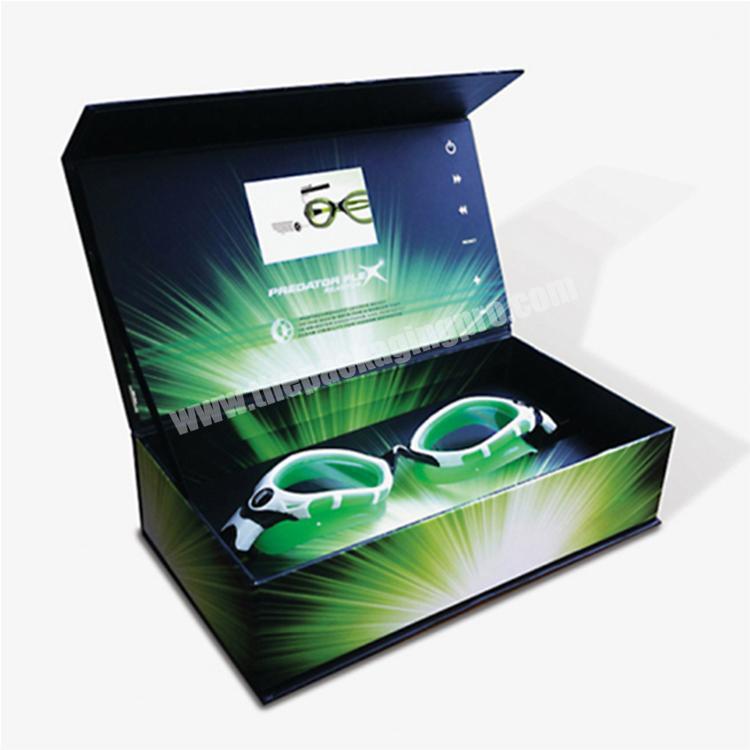 Luxury magnetic box packaging hard sunglasses cardboard paper box packaging